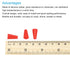 MECCANIXITY 30 Pieces Solid Red Silicone Rubber Tapered Plug 5mm to 9mm for Laboratory Use, Powder Coating, Painting,