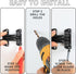 WellMade Bronze1 Pack) Swing Bar Door Lock Latch,Door Security Latch for Kids Safety and Home Security, Reinforcement