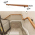 ALDEPO 1Ft-20Ft/17Ft/510Cm 1ft/30cm Grab Bars Non-Slip Wood Handrails, Pine Handrails Complete Kit, Barrier-Free