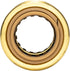 QuickFitting 1/2 Inch Push to Connect Coupling, Patented Design for Superior Sealing, 5-Pack Brass Fittings