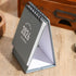 Mini Desk Calendar 2025-2026, Small Desktop Calendar from July 2025 to Dec 2026, Thick Paper with Stickers (Mini Grey)