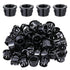 Zelphvt 50Pcs Black Snap Bushing, Snap in Plastic Cable Grommets, 1/2 Inch Knockout