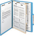 Smead Classification File Folder - 1 Divider, 2" Expansion, Letter Size, Blue, 10 per Box (13701)