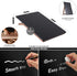 Desktop Black Glass Dry Erase Whiteboard, Small Portable White Board Easel for Desk, Reusable Notepad