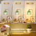 Set 2,Small Dimmable ILLMTW Green Table Lamp of Glass Bedside Lamps Boho Bedroom Lamp with Tulip Flower Lamp Shade,Gold