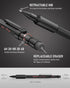 Nicpro 0.9 Metal Mechanical Pencil Set with Case, 3PCS Heavy Duty MP2000 Lead Pencil with 6 Tube HB Lead Refills