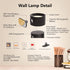 Deyagoo 3 3 360Rotate LED Wall Sconce, Wall Mounted Lamp with Rechargeable Battery Operated USB Port Color Temperature