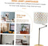 Lurrose Lamp Shade for Floor and Table Lamps Soft Fabric Cover Easy to Install Decorative Lighting for Bedroom Study