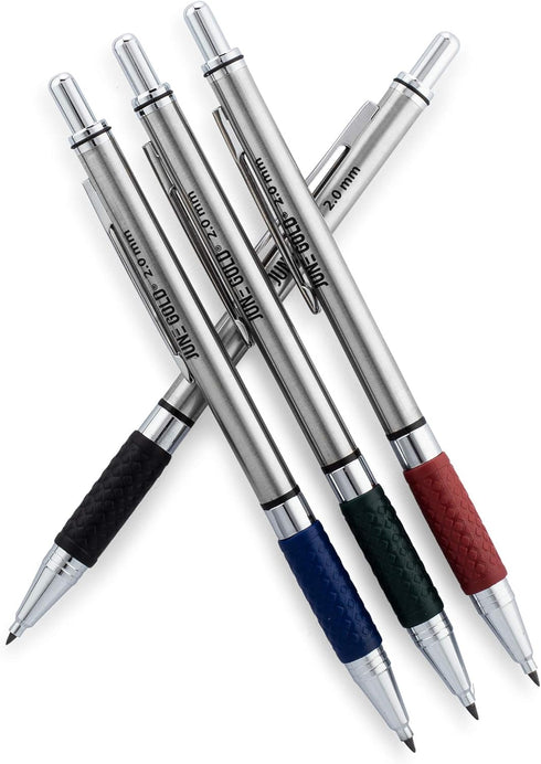 June Gold 4 Pro 2.0 mm Mechanical Pencils, 36 Colored Refills, 36 2B & 36 4B Refills, 2 Sharpeners
