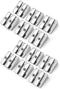Mr. Pen Handheld Metal Pencil Sharpener with 2 Holes, Pack of 12, Silver, Manual Pencil Sharpeners for Classroom