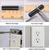 Outus 120 Pcs Electrical Outlet Screws Spacers, Rubber Round Space for Electrical Box Switch and Receptacle