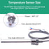 Twidec/2M NPT 1/2" (6X100MM) Pipe Thread Temperature Sensor Probe, Two Wire Temperature Controller (0~600?), 304
