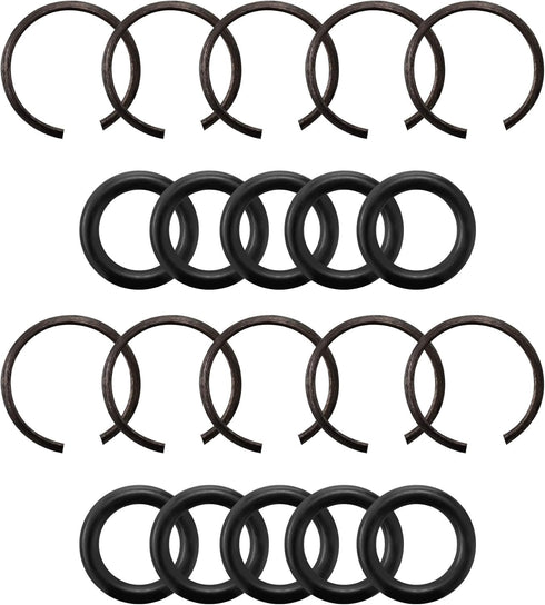 10 Packs 1/2" Impact Wrench Socket Retainer Rings with O-ring, Replacement Parts