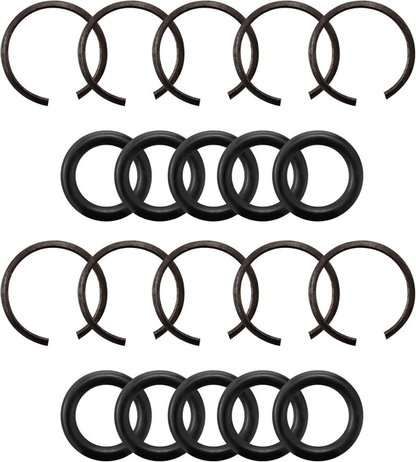 10 Packs 1/2" Impact Wrench Socket Retainer Rings with O-ring, Replacement Parts
