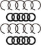 10 Packs 1/2" Impact Wrench Socket Retainer Rings with O-ring, Replacement Parts