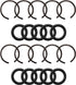 10 Packs 1/2" Impact Wrench Socket Retainer Rings with O-ring, Replacement Parts