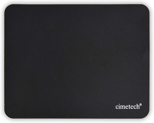 cimetech Mouse Pad, Non-Slip Rubber Base, Water-Resistant, Stitched Edge, Premium-Textured, 10.6×8.3 inches (1MM-Black)