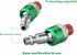 Yolass 2Pcs 1/4"NPT 360°Swivel Utility Air Hose Fittings for Air Compressors