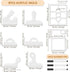 8PCS 6 2 3 Router Templates for Woodworking Acrylic Charcuterie Board Templates Tray Router Template Cutting Board