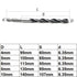 JIUWU Hex Handle Three Point Wood Drill Bit Set, High-Carbon Steel Brad-Point Tip for Woodworking, 2 Sets
