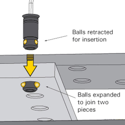 Fixed Length Ball Lock Bolt T55015 (1.1" Capacity), BuildPro