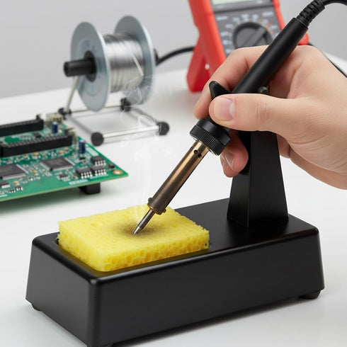 Xyembu 20Pcs 6x6cm Soldering Iron Cleaning Sponge Soldering Sponge High Temperature Square Replacement Solder Sponges