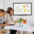 Double-Sided Magnetic Whiteboard, 24" x 18" Dry Erase Board, Black Aluminum Frame for Wall, Kitchen, Memo, School,