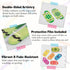 Sandure 48 Pack 4" 2" 24Pcs 24Pcs Jumbo Acrylic Paper Clips, X Teacher Paper Clips with Gift Bags Personalized