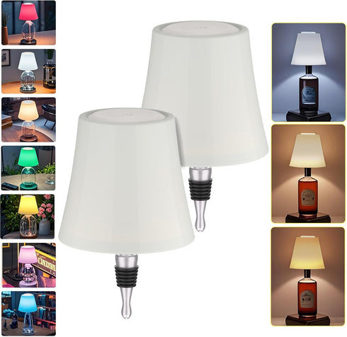 Unique New Wireless Wine Bottle Lamp Dimmable Rechargeable 3 Color&RGB LED Bottle