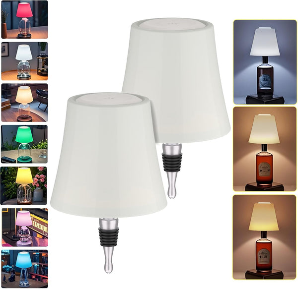 Unique New Wireless Wine Bottle Lamp Dimmable Rechargeable 3 Color&RGB LED Bottle