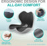 Wacalarda Tailbone, Seat Cushion for Office Chair, Car and Wheelchair Use, with Lumbar Support Pillow and Memory Foam