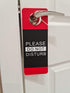 Do Not Disturb Door Hanger Sign, 2 Pack, Double Sided, Ideal for Offices, Clinics, Hotels, Therapy, Spa, Counseling