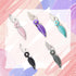Small Pocket Knife with Chain, Cool Gadgets for Women, Mini EDC Knife, Cute Key Accessories (Dark Green)