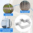 Downspout Straps 2x3 and Wall Bracket, Downspout Fasteners White (2 Pack)