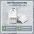 PEUTIER 20pcs Toilet Paper Dispenser Keys, Plastic Universal Paper Towel Dispenser Key Replacement with Keychain