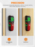 5-in-1 Mecurate Stud Finder with LCD Display, Wall Scanner for Studs, Metal, AC Wires Detection, Lightweight & Durable
