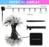 Vruxuri 60 LED Solar String Lights Outdoor Waterproof Flower Fairy Lights for Garden Fence Patio Yard Christmas Tree