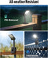 350LM 1200mAh 3 360 Mailbox, Clip On Solar Lights Outdoor, Solar Motion Sensor Clamp Light with Battery, Modes