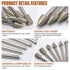 Diamond Drill Grinding Bit Set, Rotary Tools Polishing Kits with Diamond-Coated 1/8-inch Shank for Stone Glass