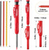 Hiboom 4 Pack Mechanical Carpenter Pencils with 24 Refills, 2.8 mm, Multicolor, Unisex by Hiboom