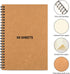 LABUK 7 Pack Blank Notebook, 100 Pages Unlined Spiral Notebook, 8.3"x 5.5" Soft Cover Kraft Memo Notepads