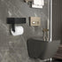 Toilet Paper Holder with Shelf,Wall Mount Wipes Dispenser & Storage for Bathroom,Keep Wet Wipes Hidden,Stainless Steel