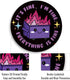 Gctriki Dumpster on Fire Mouse Pad, Cute Round Mouse Pads for Desk, Funny Purple Mousepad for Laptop Gaming