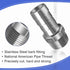 NPT 1" Male Thread to 1 Inch O.D. Barb Stainless Steel Pipe Fitting, Pack of 2 pcs for Connecting Air Hose Tubing