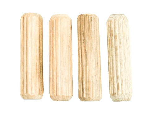 Berta 5/16" x 1 1/2" Wooden Dowel Pins, Fluted Wood Dowel Plugs with Beveled Ends, Accessory Kit for Woodworking (25)