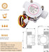 DIGITEN G3/8 Water Flow Sensor - Hall Effect Flowmeter Liquid Fluid Meter 0.3-10L/min