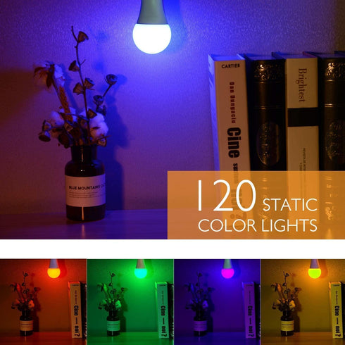 SUNNEST Color Changing LED Light Bulb, 900LM Dimmable E26 10W (60W Equivalent) RGBW, Mood Light with Remote, 120 Colors