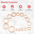 150Pcs Copper Sealing Washers M22 M20 M18 M16 M14 M12 M10 M8 M6 M5 Assortment Kit