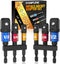 Impact Socket Adapter Set for Drill, 1/4" 3/8" 1/2" Impact Grade Driver Bit Set with Extension
