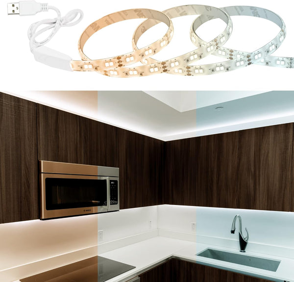 CLEANLIFE TrueColor Smart LED Strip 2M USB Tape with Bluetooth Control App-Controlled